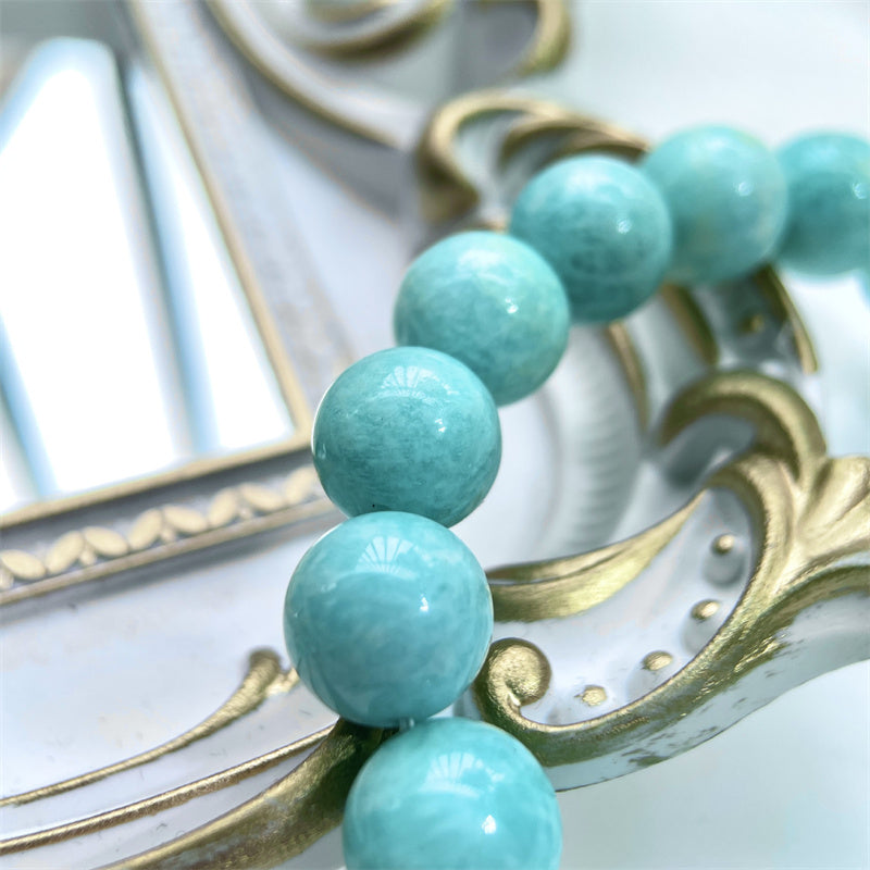 Natural Amazonite Beads Healing Confidence Bracelet