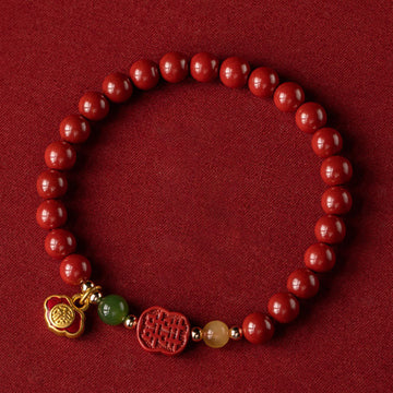 Cinnabar Happiness Calm Bracelet