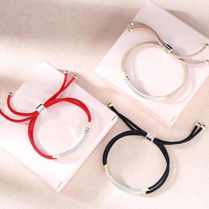 925 Sterling Silver Red String Layered Braid Bracelet