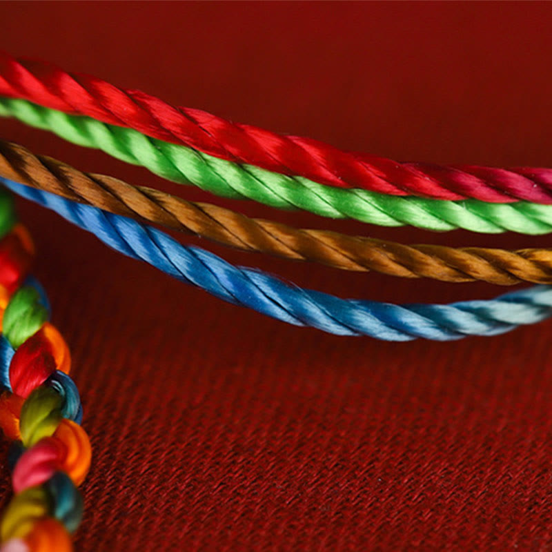 "May all your wishes come true" Lucky Multicolored Bracelet