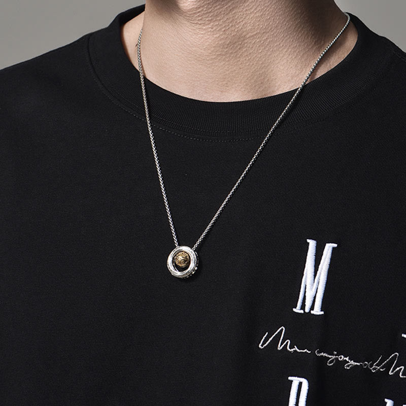 Mobius Lucky Bead Copper Wealth Necklace Pendant