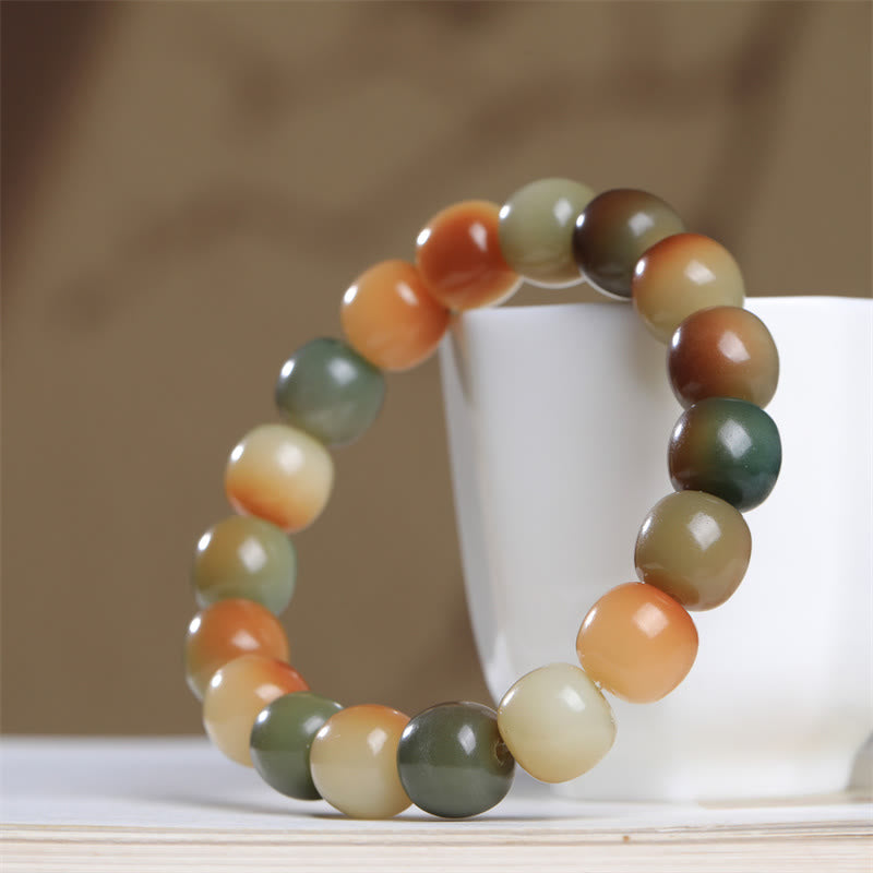 Colorful Bodhi Seed Peace Wisdom Bracelet