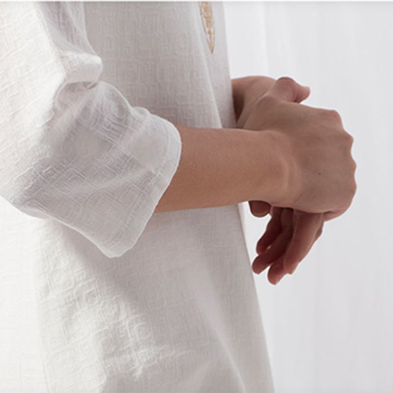 2Pcs Tai Chi Meditation Yoga Cotton Clothing Top Pants Women's Set