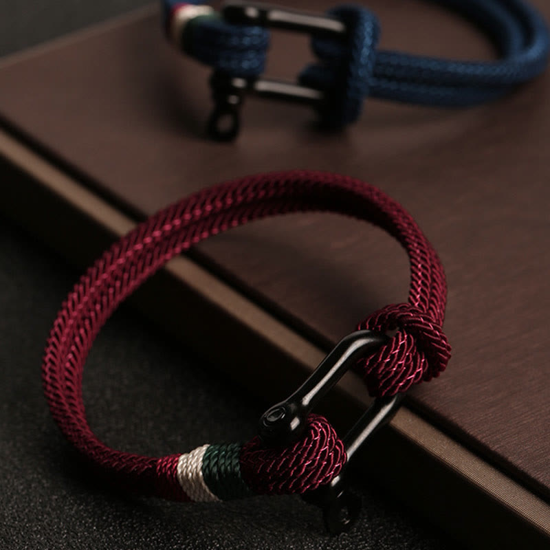 Simple Design Luck Stainless Steel Buckle Bracelet