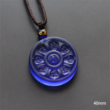 Liuli Manjusri Lotus Enlightenment Necklace