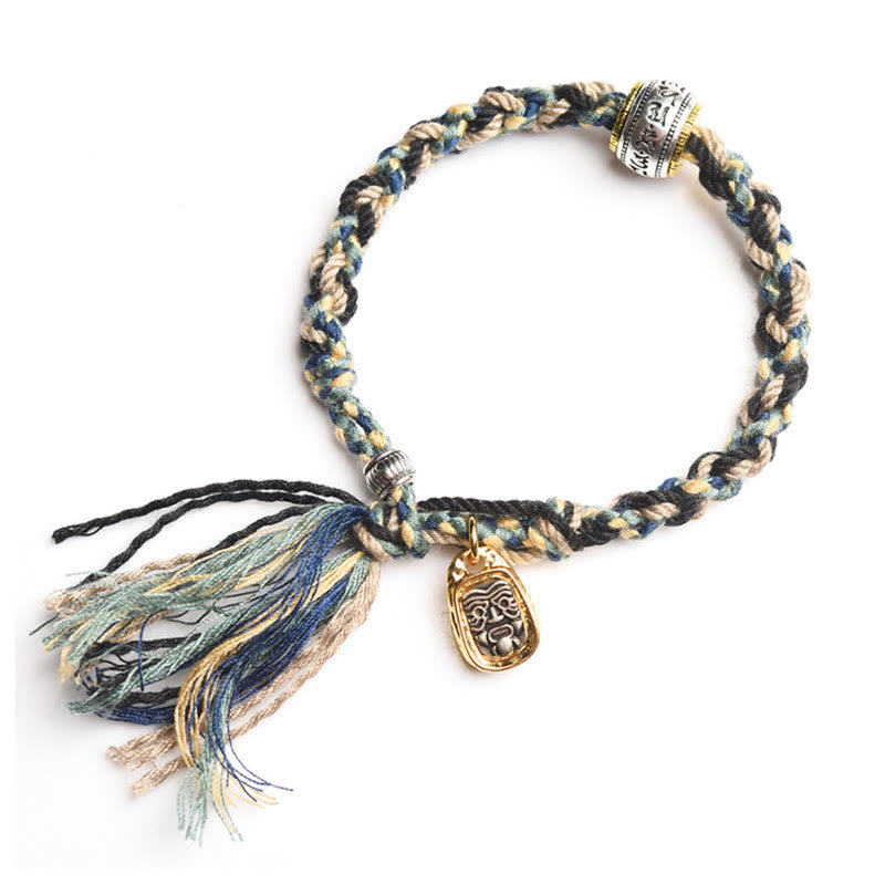 Zakiram Goddess of Wealth Om Mani Padme Hum Peace Handmade Bracelet