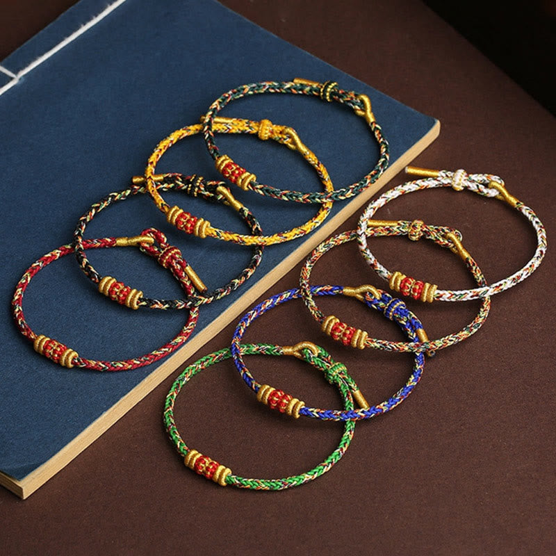 Handmade Colorful Rope King Kong Knot Braided Luck Bracelet