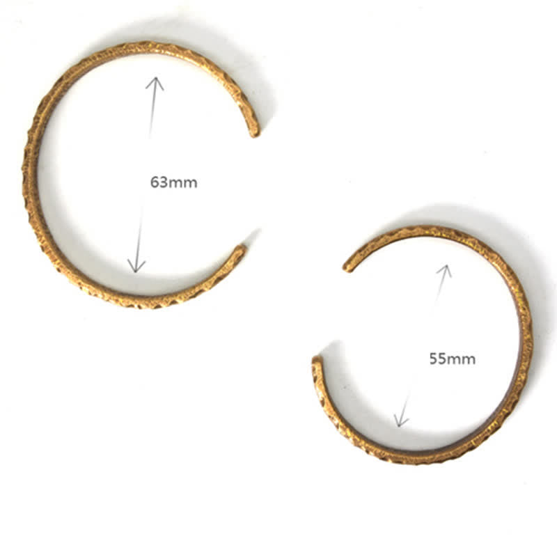 Simple Design Copper Wealth Cuff Bracelet