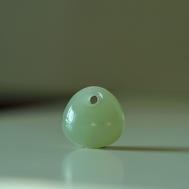 Natural Jade Luck Prosperity Necklace Pendant (Random Color)