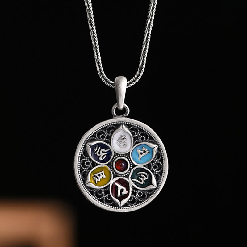Tibetan Om Mani Padme Hum Purity Necklace Pendant