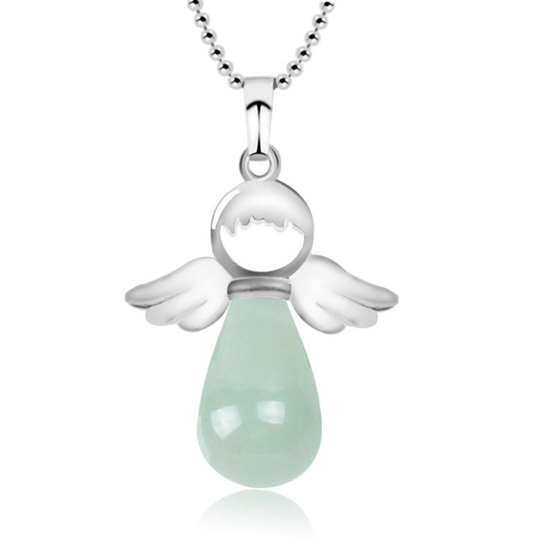 Little Angel Wings Natural Crystal Luck Necklace Pendant (Extra 35% Off | USE CODE: FS35)