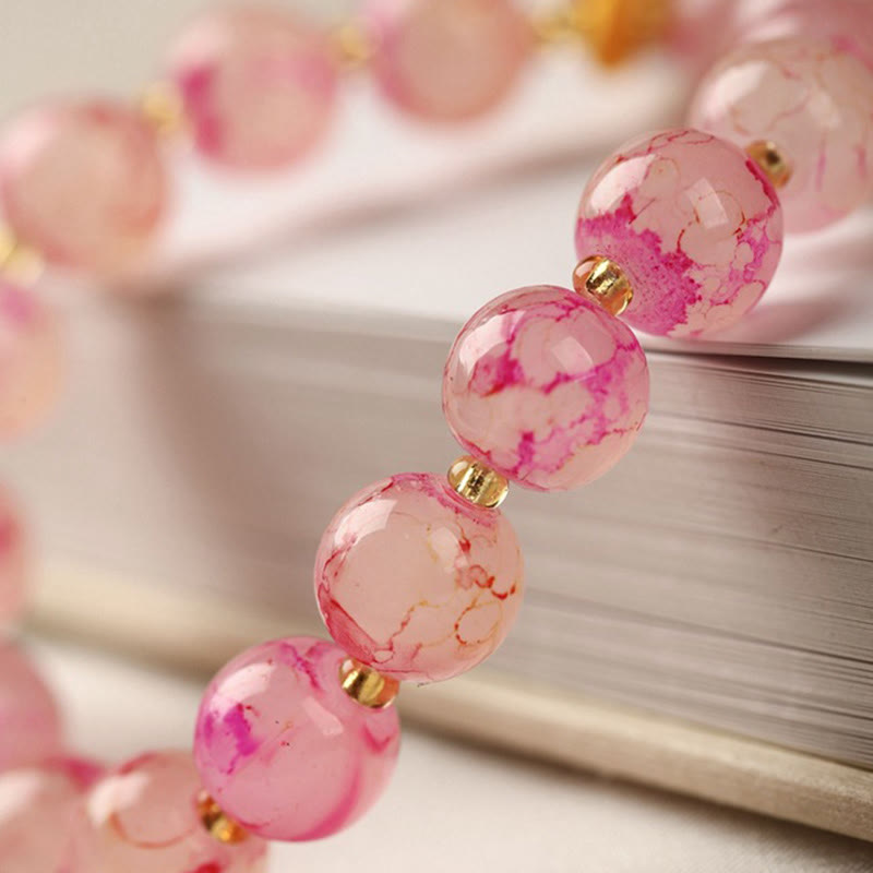 Liuli Glass Bead Blessing Harmony Bracelet
