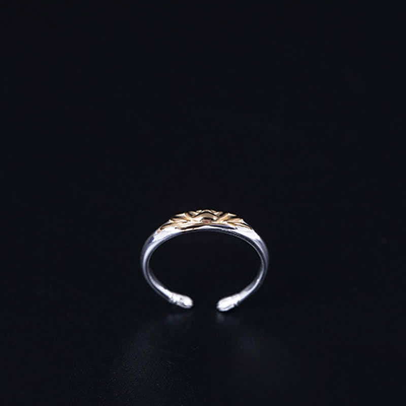 Handmade 925 Sterling Silver Lotus Flower Adjustable Ring
