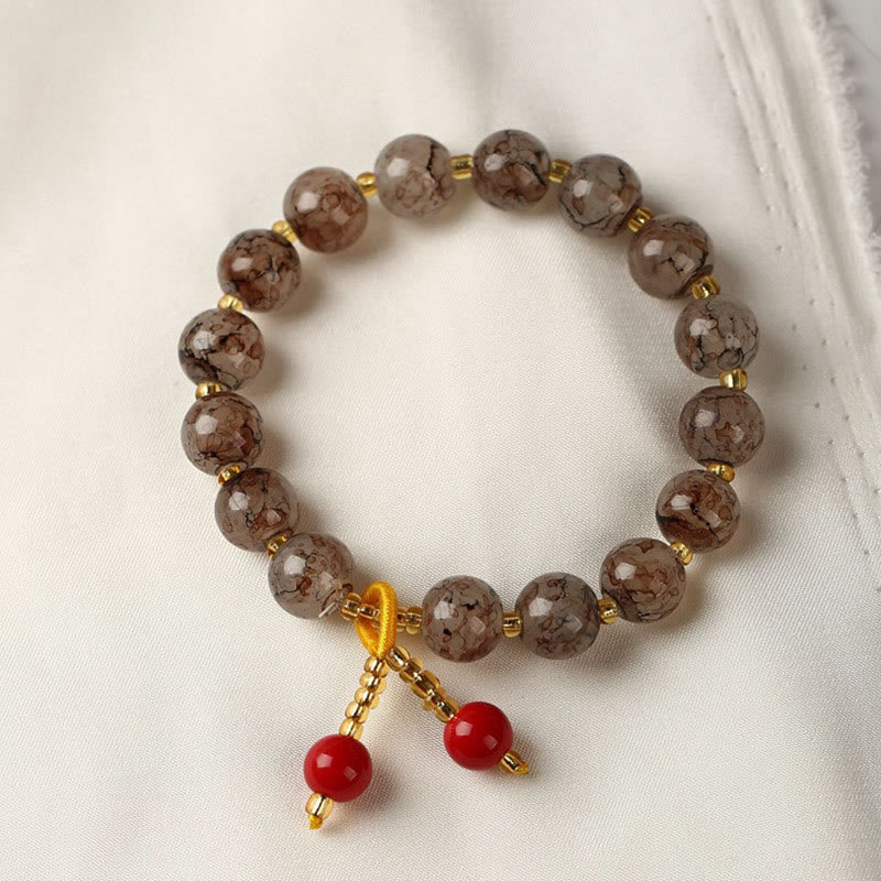 Liuli Glass Bead Blessing Harmony Bracelet
