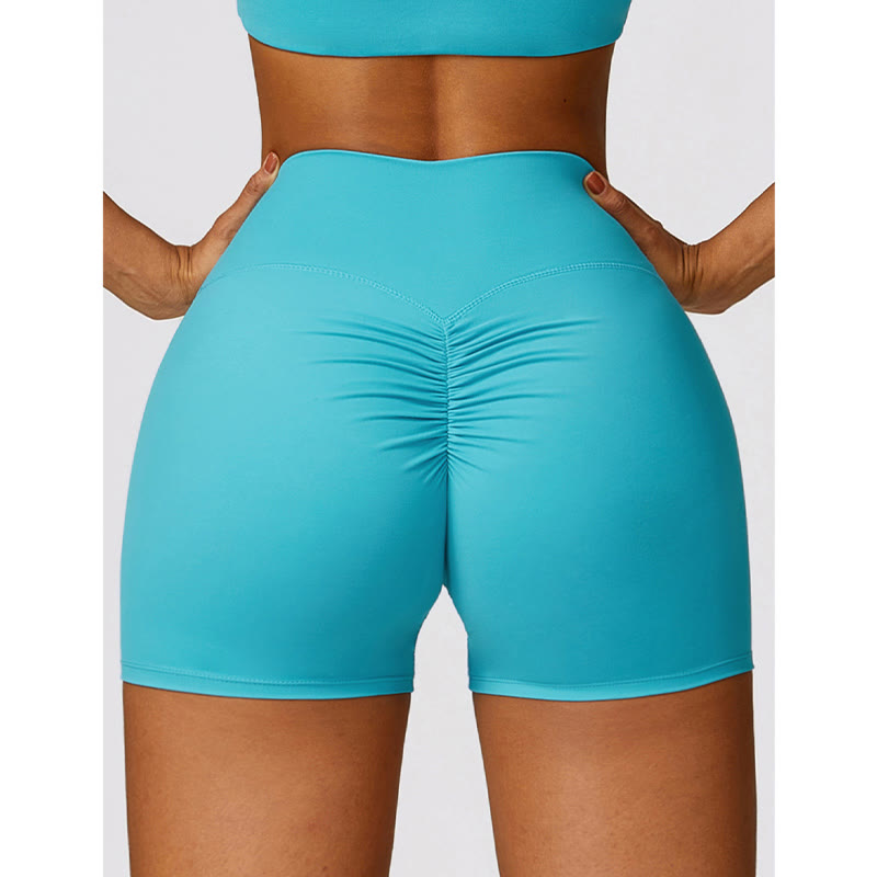 Gym Sports Yoga Backless Bra Crop Tank Top Breathable Shorts