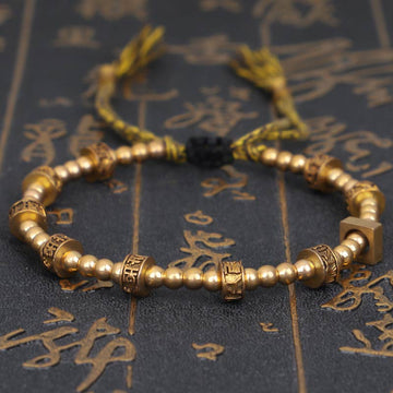 Tibetan Curse Six True Words Wealth Bracelet