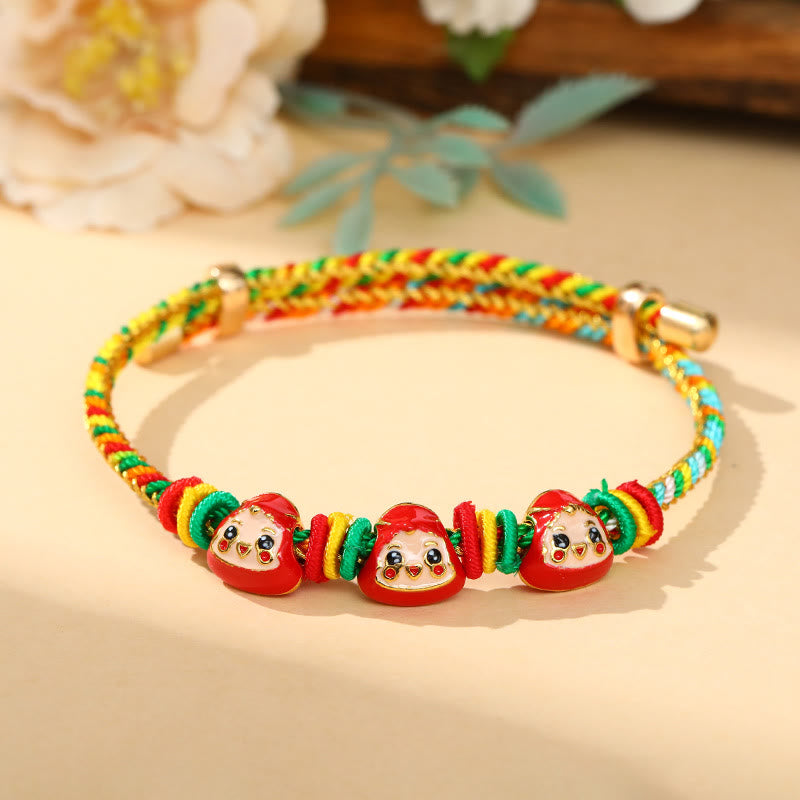 Colorful Rope Zongzi Pattern Luck Handmade Child Adult Bracelet