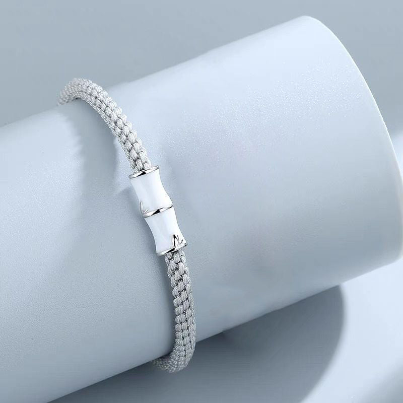 Bamboo Pattern Healing Couple Rope Bracelet