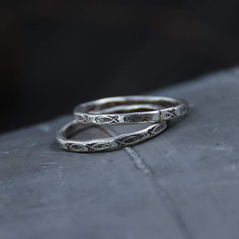 925 Sterling Silver Luck Koi Fish Wealth Ring