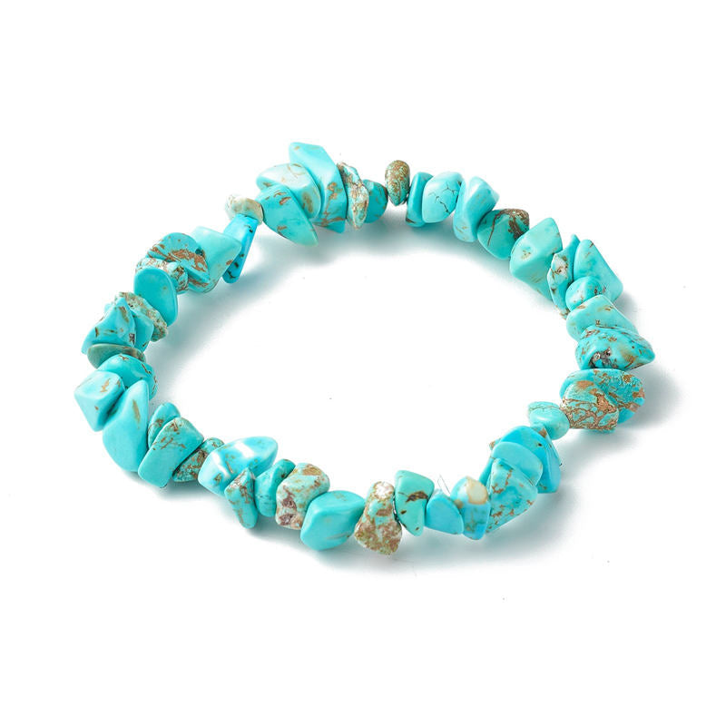 Natural Round Gemstone Beaded Energy Bracelet - Multi-Crystal Selection