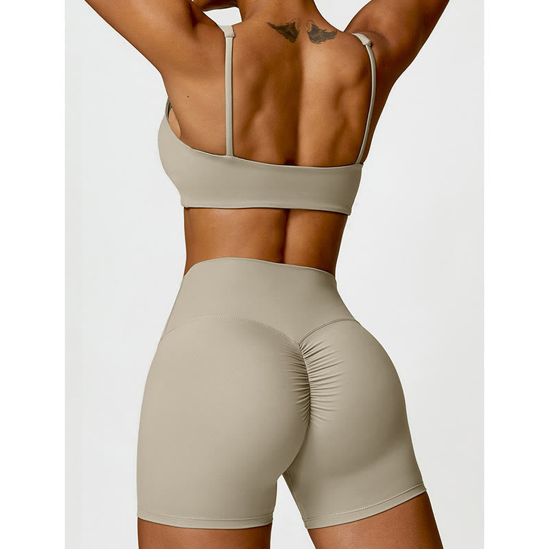 Breathable Stretch Backless Yoga Meditation 2-Piece Outfit