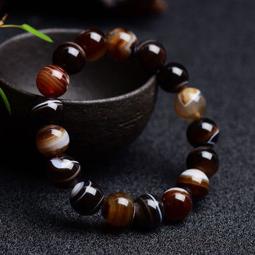 Tibetan Sardonyx Happiness Positive Bracelet