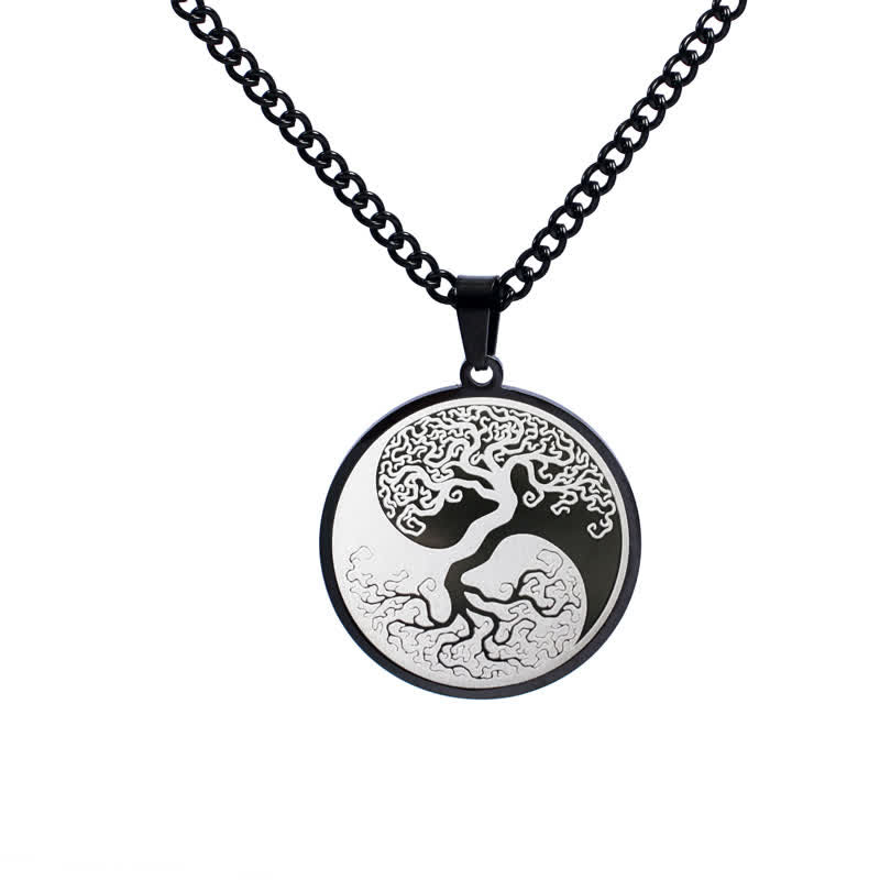 The Tree of Life Titanium Steel Connection Necklace Pendant
