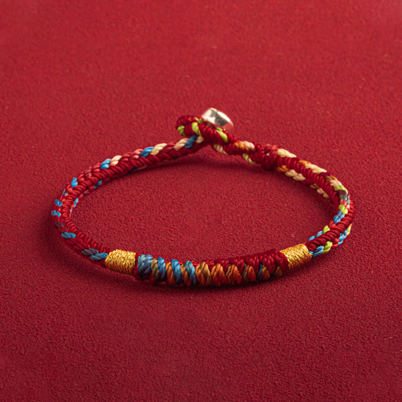 "May You Be Safe And Lucky In The Year Ahead" Multicolored Bracelet