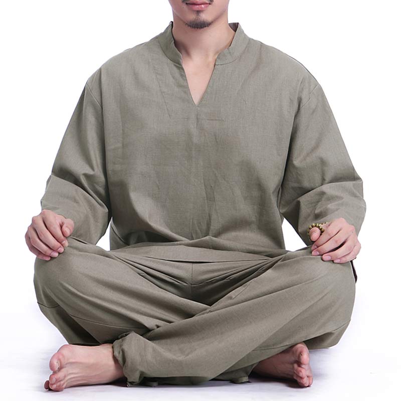 Handcrafted Cotton Linen Minimalist Meditation Practice Set