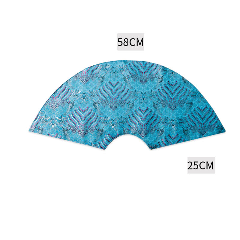 Vintage Sea Wave Bamboo Plum Blossom Embroidered Cup Mat Pad Tea Cup Coaster Kung Fu Tea Mat