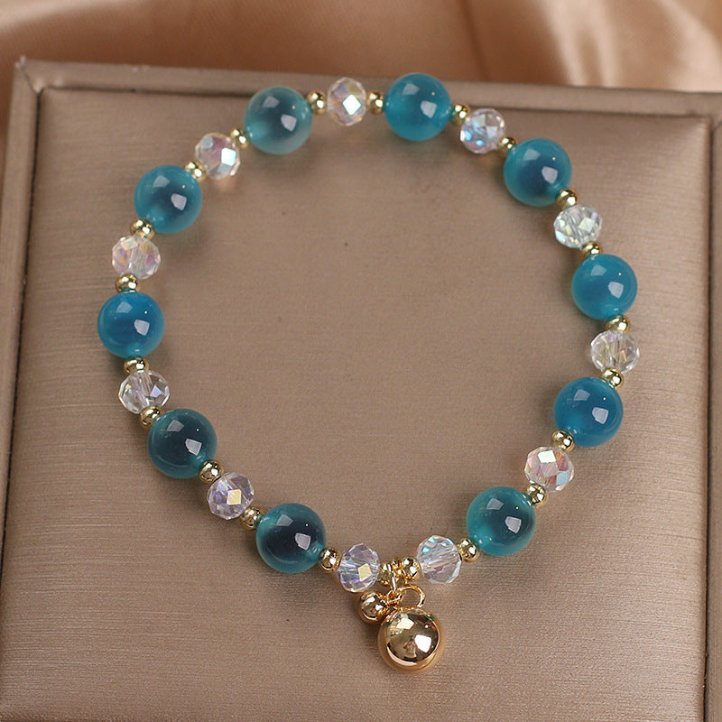 Candy Agate Healing Harmony Bead Charm Bracelet