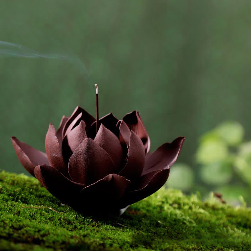 Intricate Tibetan Lotus Motif Incense Burner & Meditation Vessel