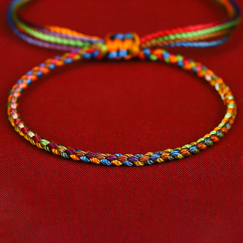 "May all your wishes come true" Lucky Multicolored Bracelet