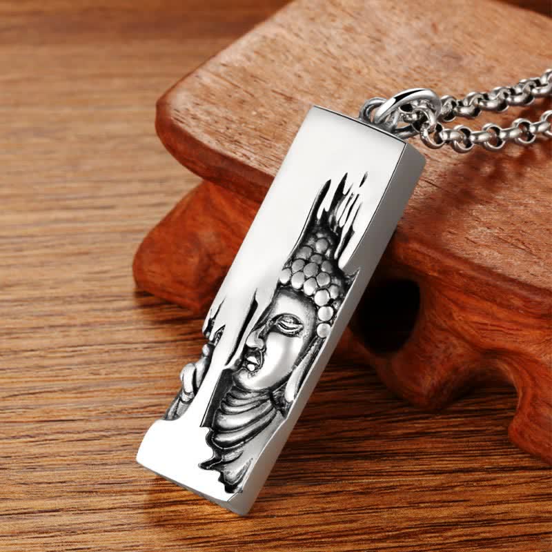 Tathagata Buddha Strength Protection Amulet Lucky Pendant Necklace