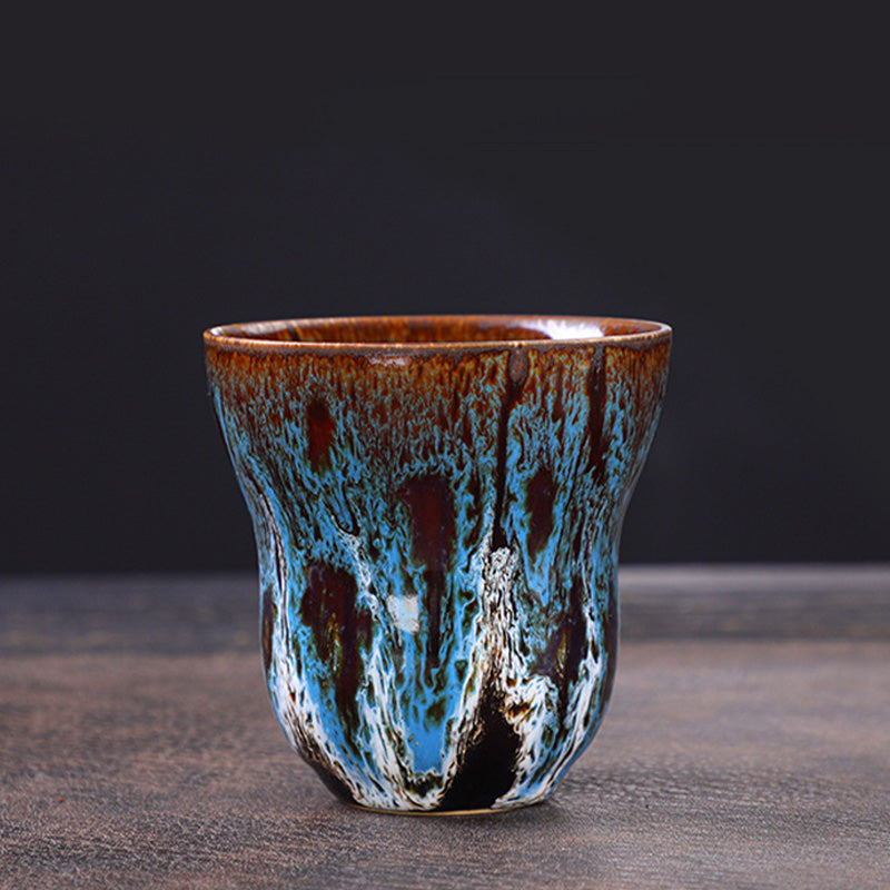 Vintage Kiln Change Design Ceramic Coffee Mug Tea Cup 150ml