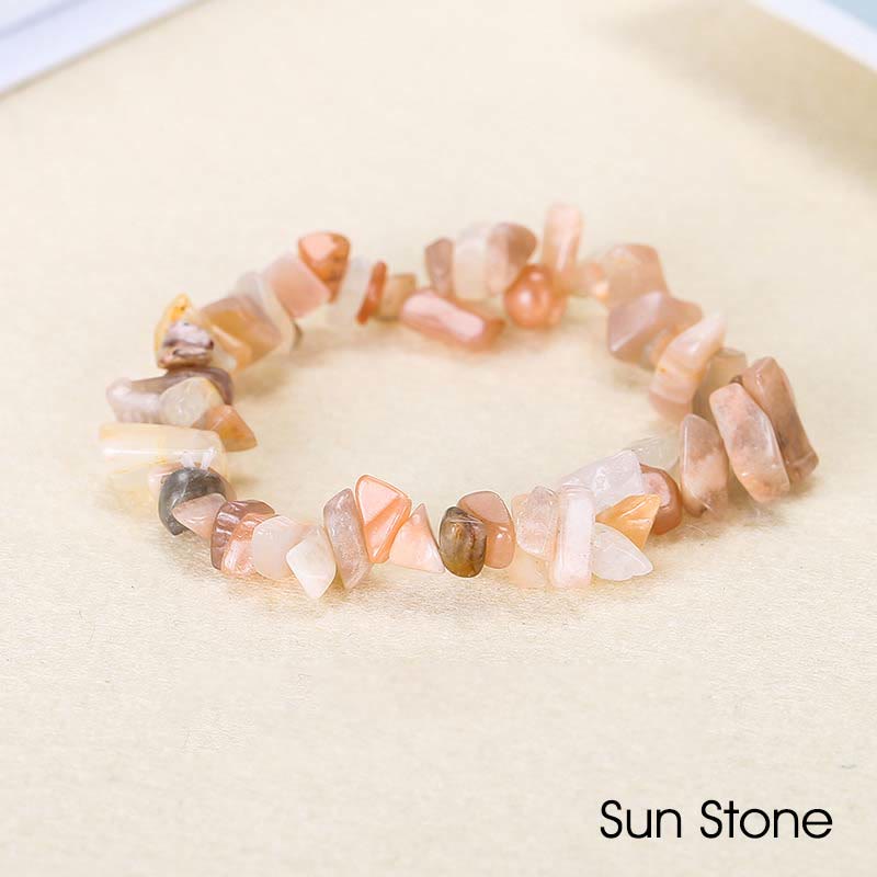Irregular Cut Crystal Stone Bracelet | Natural Energy Anchor