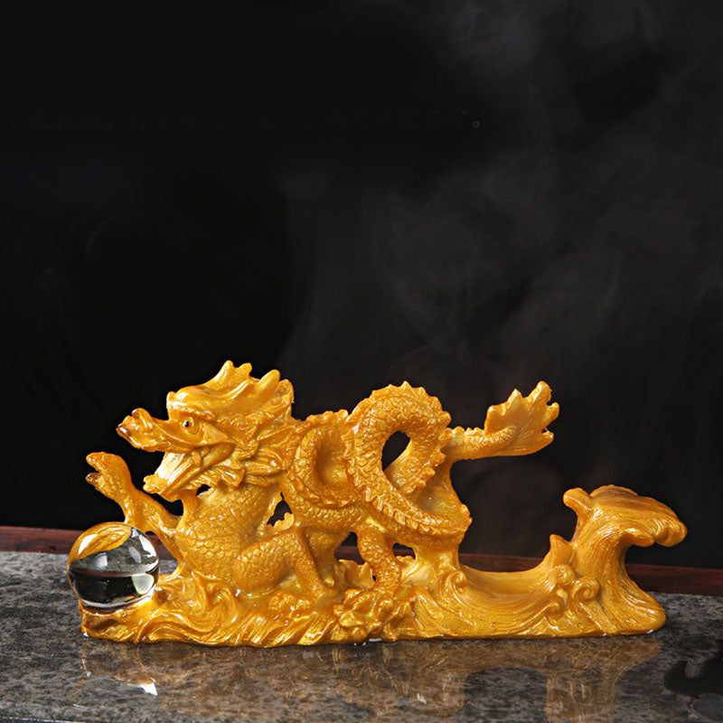 Year Of The Dragon Color Changing Resin Horse Luck Tea Pet Home Figurine Decoration