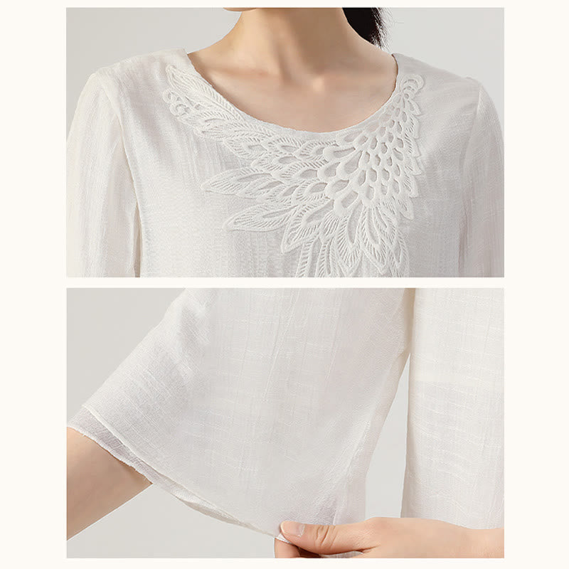 Cotton-Linen Frog-Button Meditation and Tai Chi Two-Piece Set