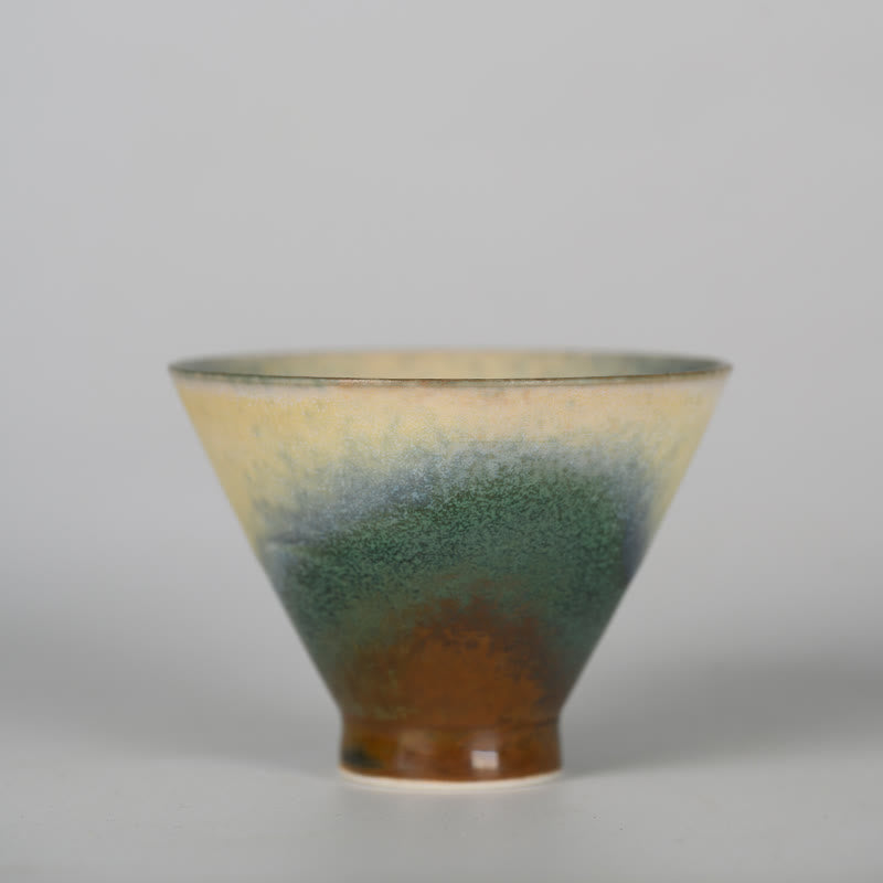 Vintage Furnace Transmutation Kiln Porcelain Teacup Kung Fu Tea Cup