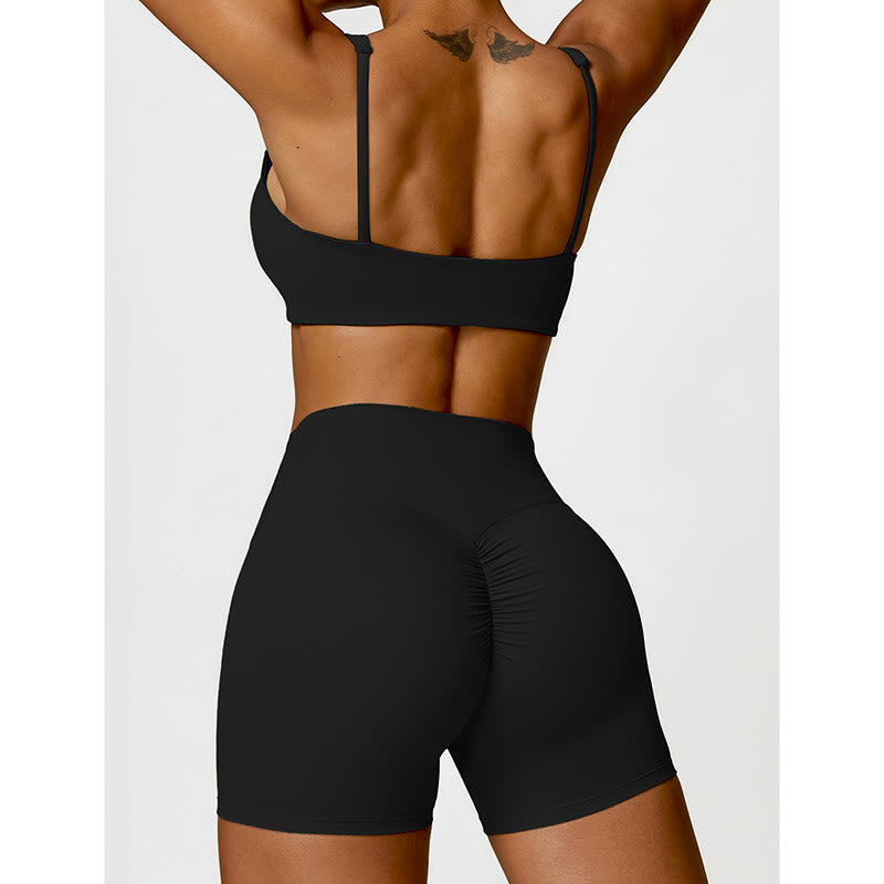 Breathable Stretch Backless Yoga Meditation 2-Piece Outfit