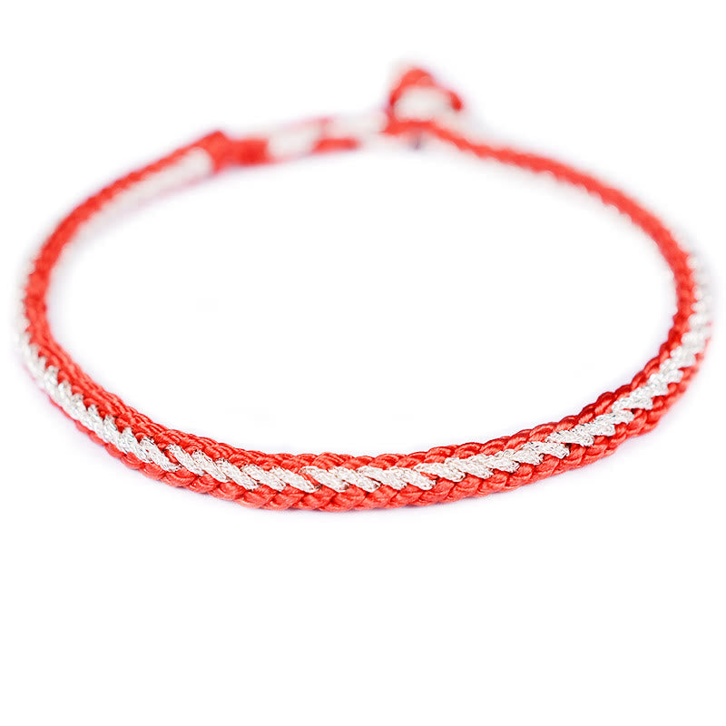 Two-Color Rope Handcrafted Eight Thread Peace Knot Bracelet (Extra 30% Off | USE CODE: FS30)