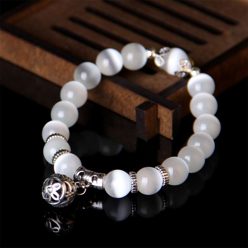Handmade Tibetan Cat's Eye Chrysoberyl Natural Gemstone Bracelet