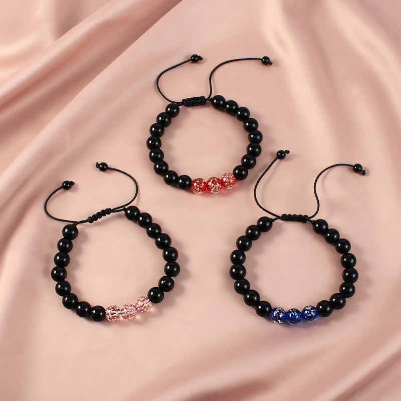 Black Obsidian Luminous Glowstone Strength Bracelet