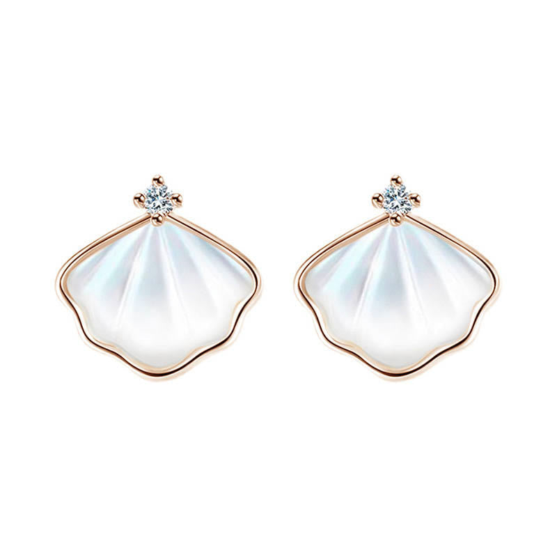 925 Sterling Silver Tridacna Stone Shell Blessing Necklace Pendant Bracelet Earrings Jewelry Set