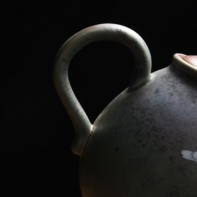 White Crane Cloud Chinese Gongfu Tea Ceramic Kung Fu Teapot
