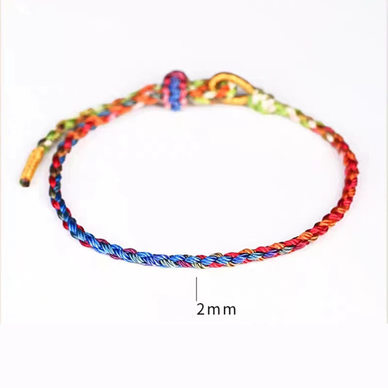 Handcrafted Multi-Color Braided Red String Bracelet for Children and Adults
