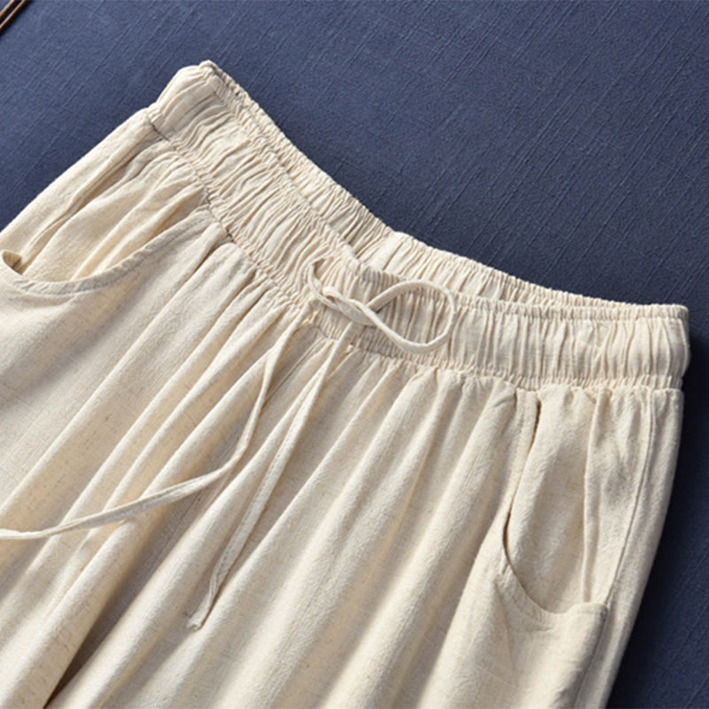 Plain Wide Leg Pants Dance Women's Yoga Pants With Pockets