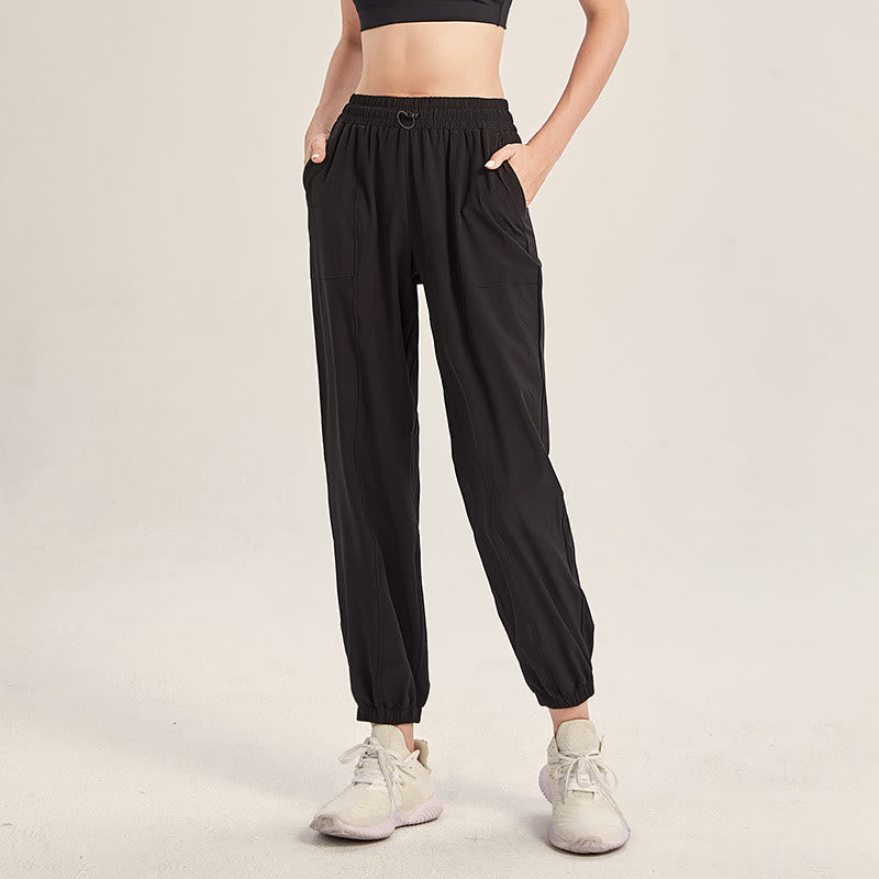 Fitness Yoga Sports Track Pants With Pockets