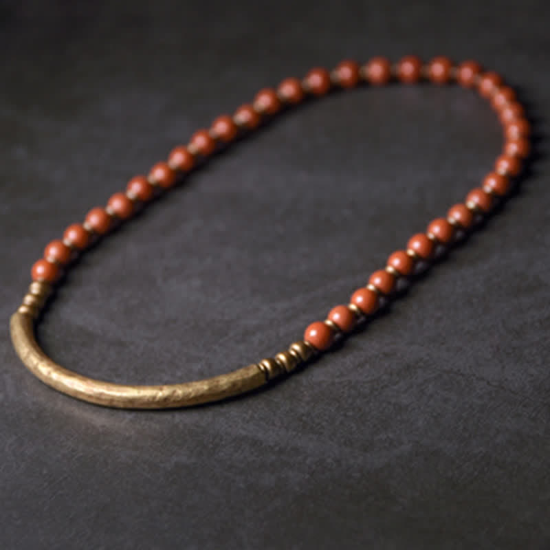 Handmade Red Jasper Moss Agate or Black Obsidian Copper Wrap Couple Bracelet