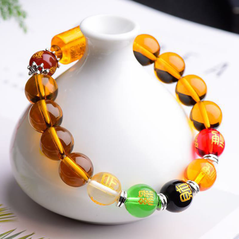 Natural Citrine Fortune Happiness Bracelet